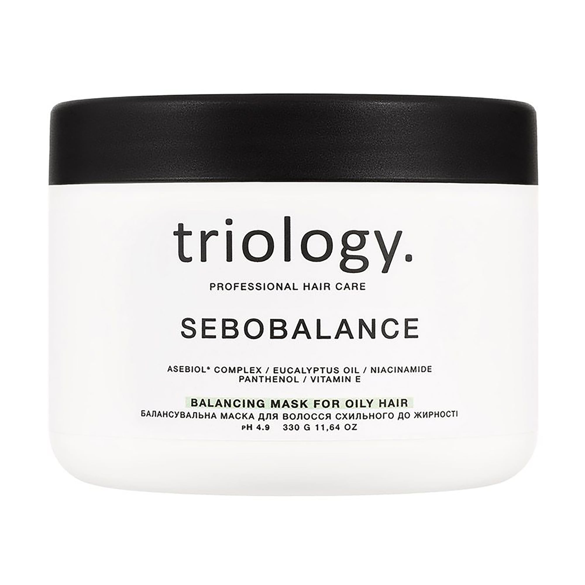 Балансувальна маска triology. Sebobalance для волосся та шкіри голови схильної до жирності, 330 г